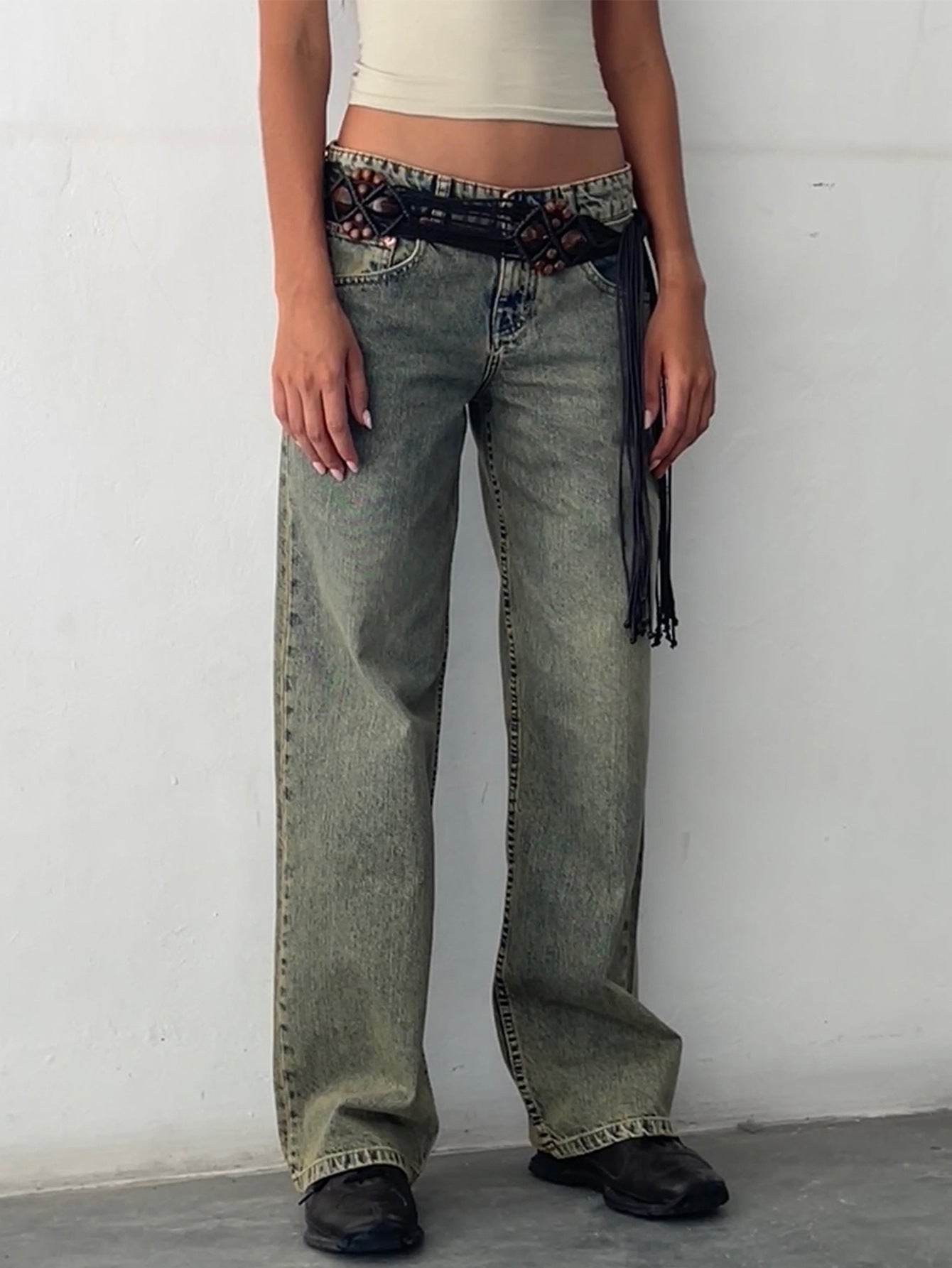 CurveLift™ Low Rise Baggy Jeans