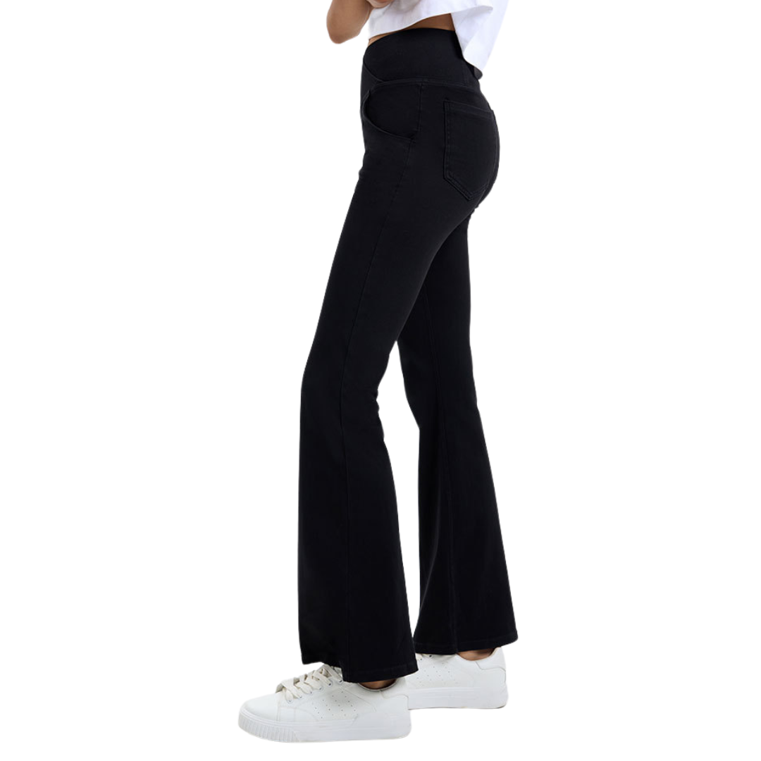 CurveLift™ Crossover Waist Flare Jeans