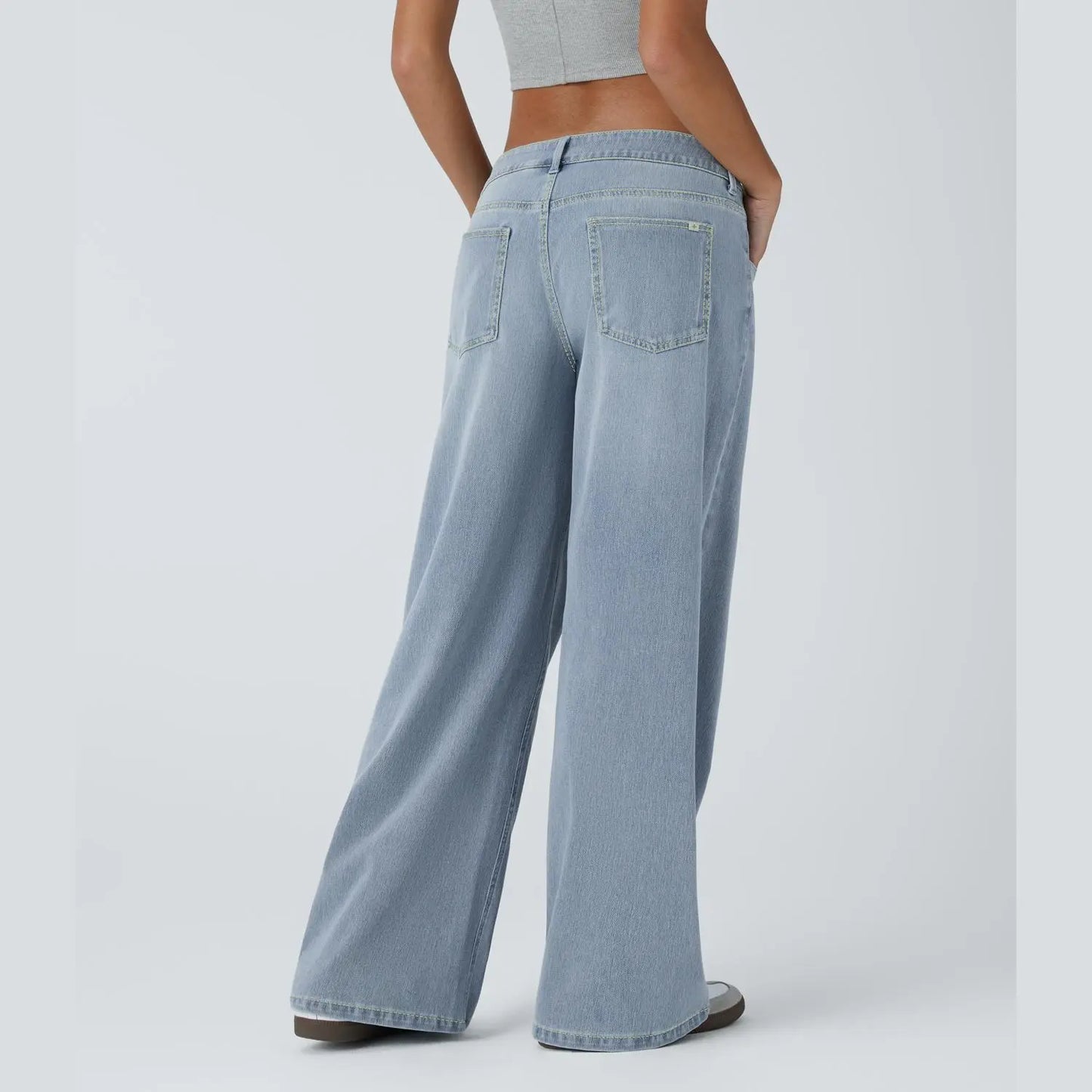CurveLift™ Low Rise Wide Leg Stretch Jeans