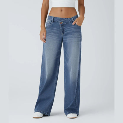 CurveLift™ Low Rise Wide Leg Stretch Jeans