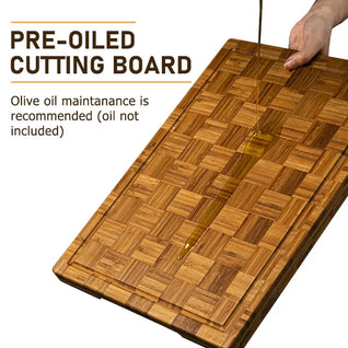 3 Pack Heavy Duty Bamboo Cutting Board