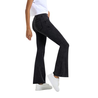 CurveLift™ Crossover Waist Flare Jeans