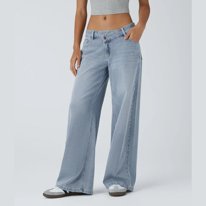 CurveLift™ Low Rise Wide Leg Stretch Jeans