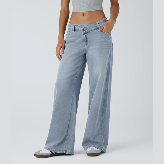 CurveLift™ Low Rise Wide Leg Stretch Jeans