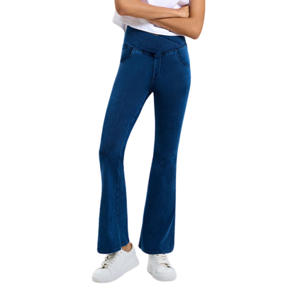 CurveLift™ Crossover Waist Flare Jeans