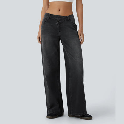 CurveLift™ Low Rise Wide Leg Stretch Jeans